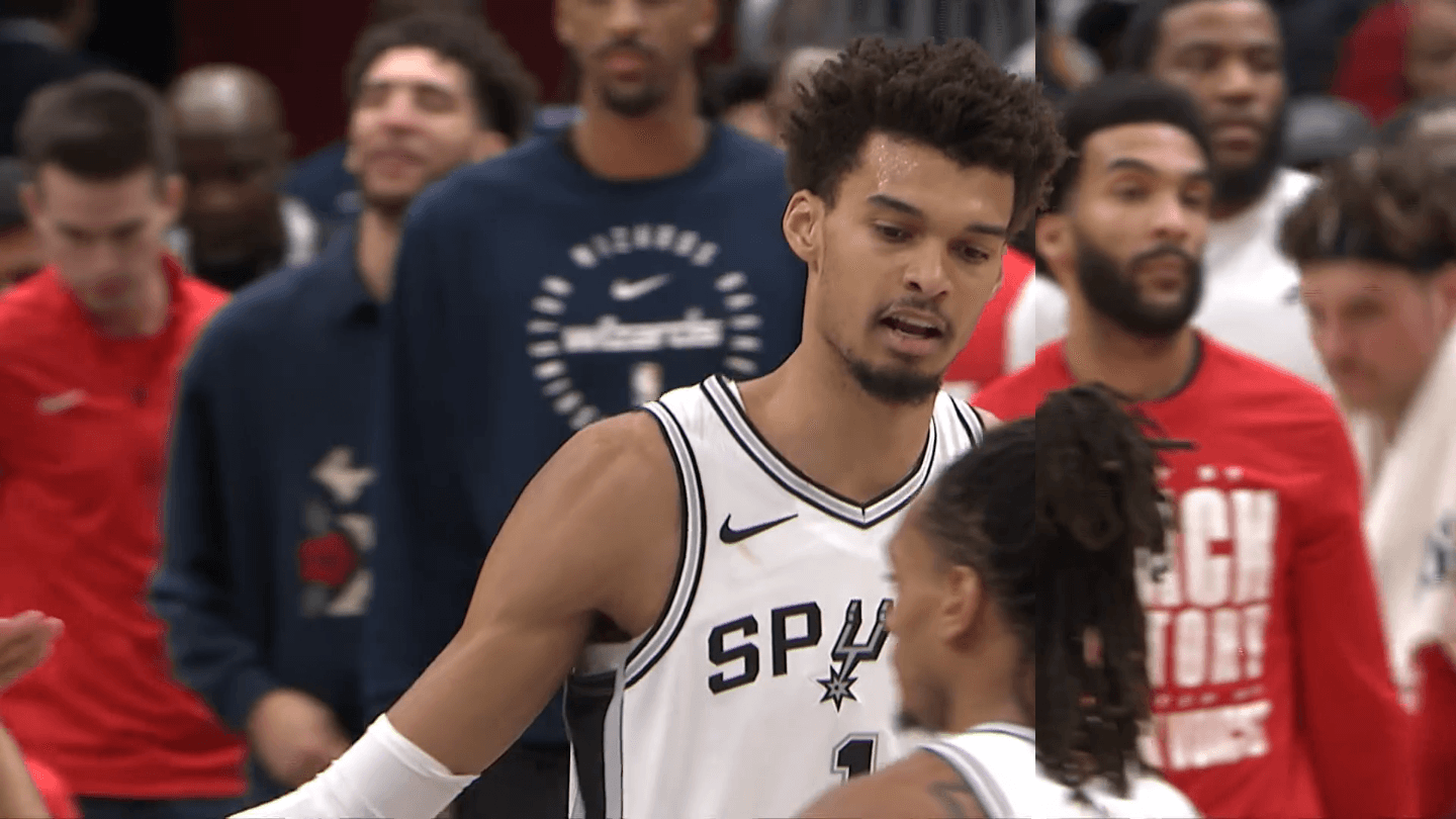 Wembanyama (31 points et 15 rebonds) dominant chez les Wizards