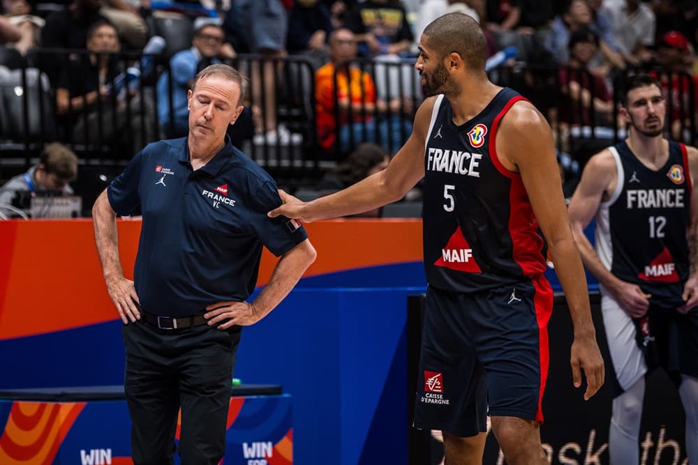 Vincent Collet satisfait de l’attitude de la fin du match des Bleus contre le Liban