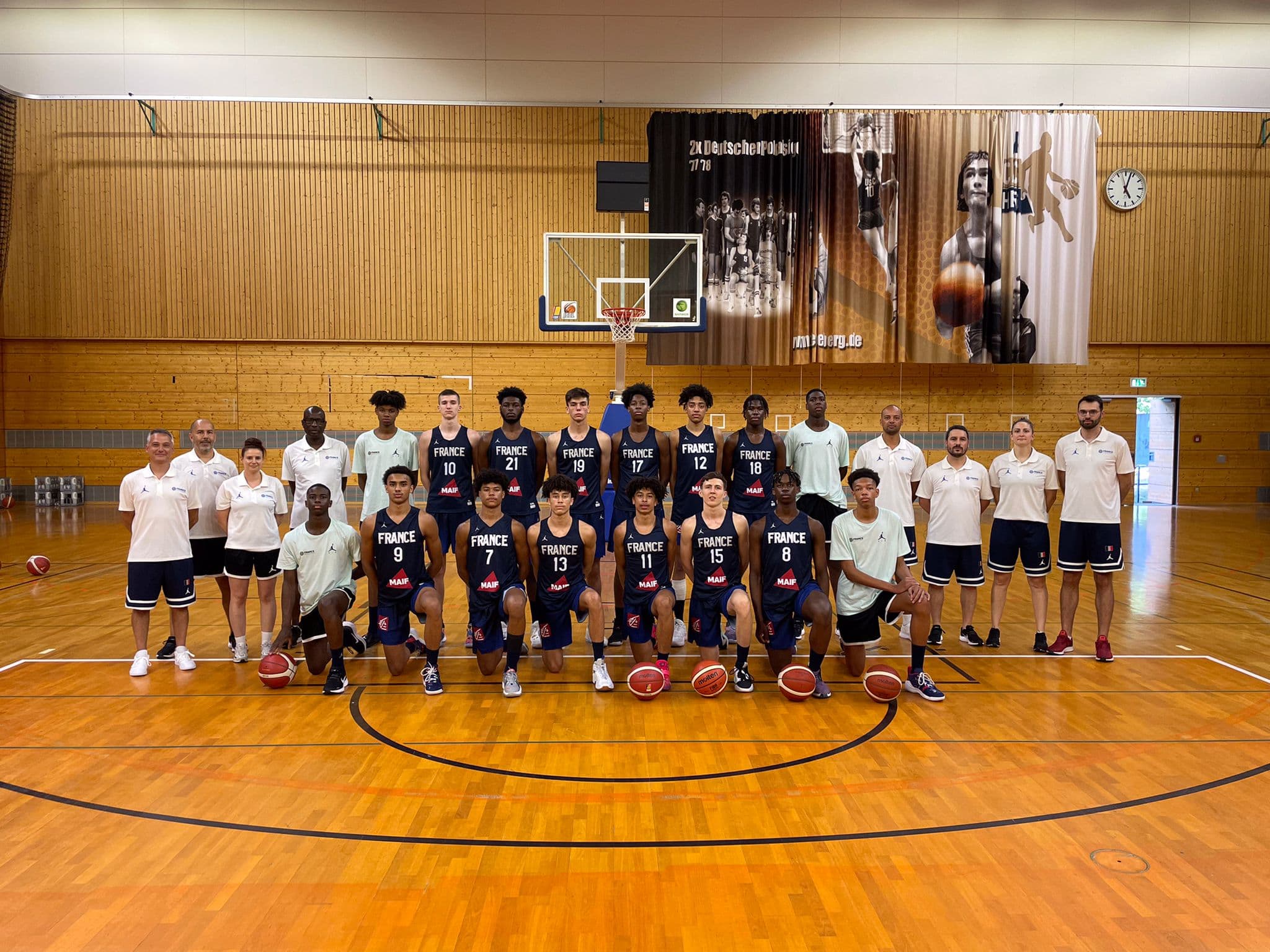 12 joueurs retenus avec l’équipe de France pour l’EuroBasket U16 masculin