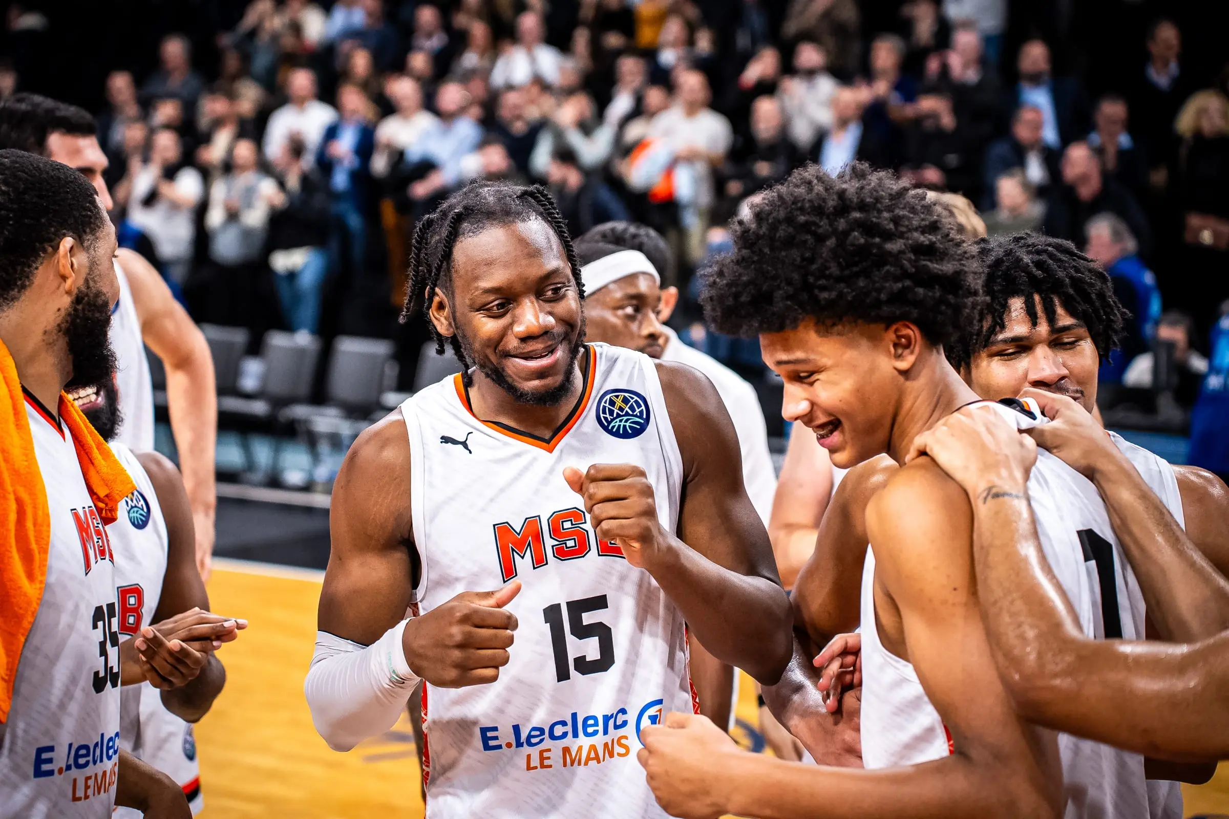 Premier match et premier point en pro pour Swann Penda (Le Mans), le petit frère de Noah