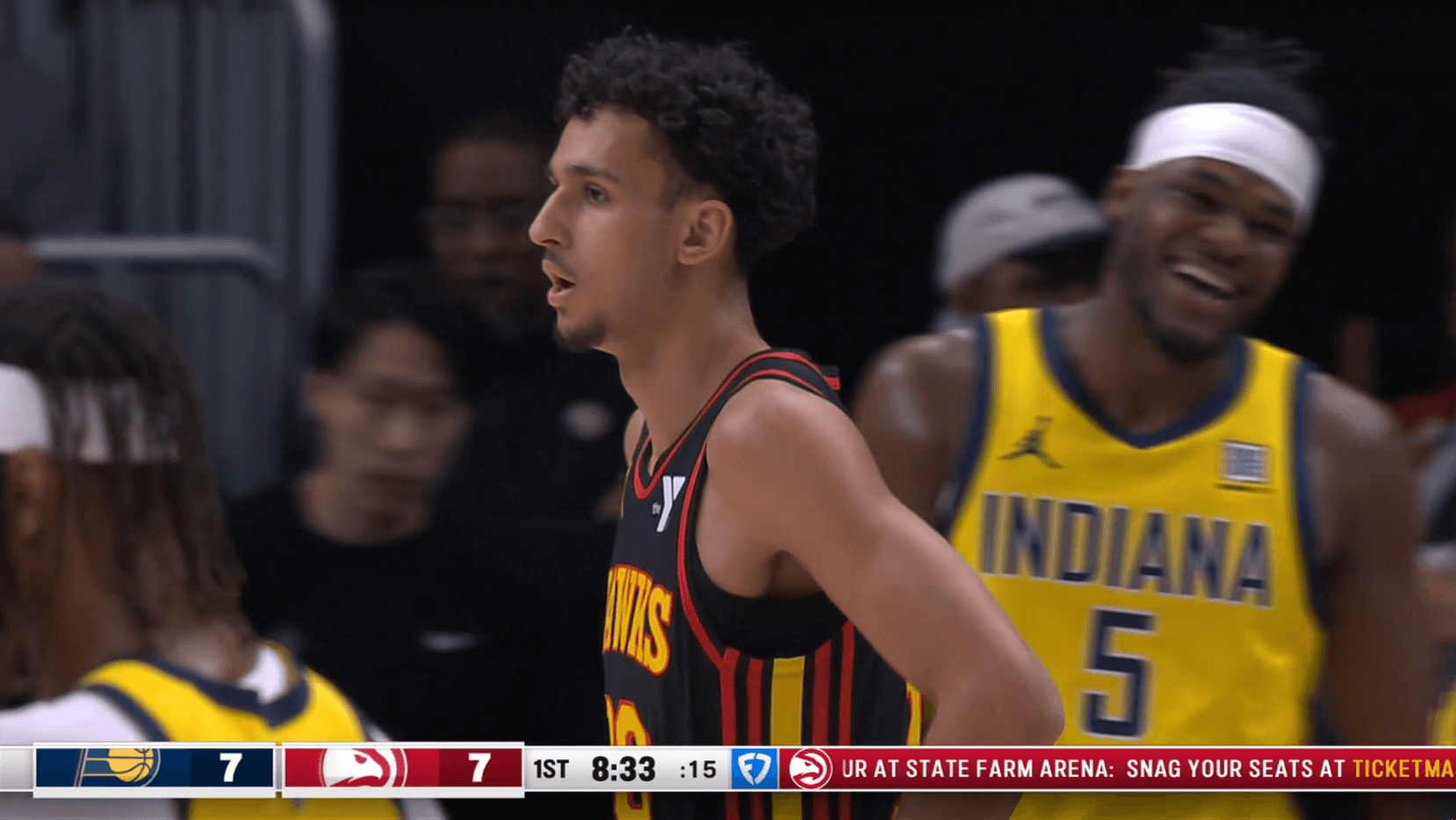 Parfait à 3-points, Risacher l’emporte avec Atlanta contre Indiana
