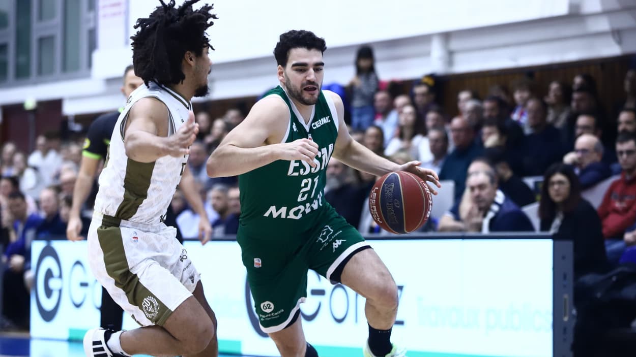 Edon Maxhuni (Le Portel) au drive contre Saint-Quentin Edon Maxhuni (Le Portel) au drive contre Saint-Quentin