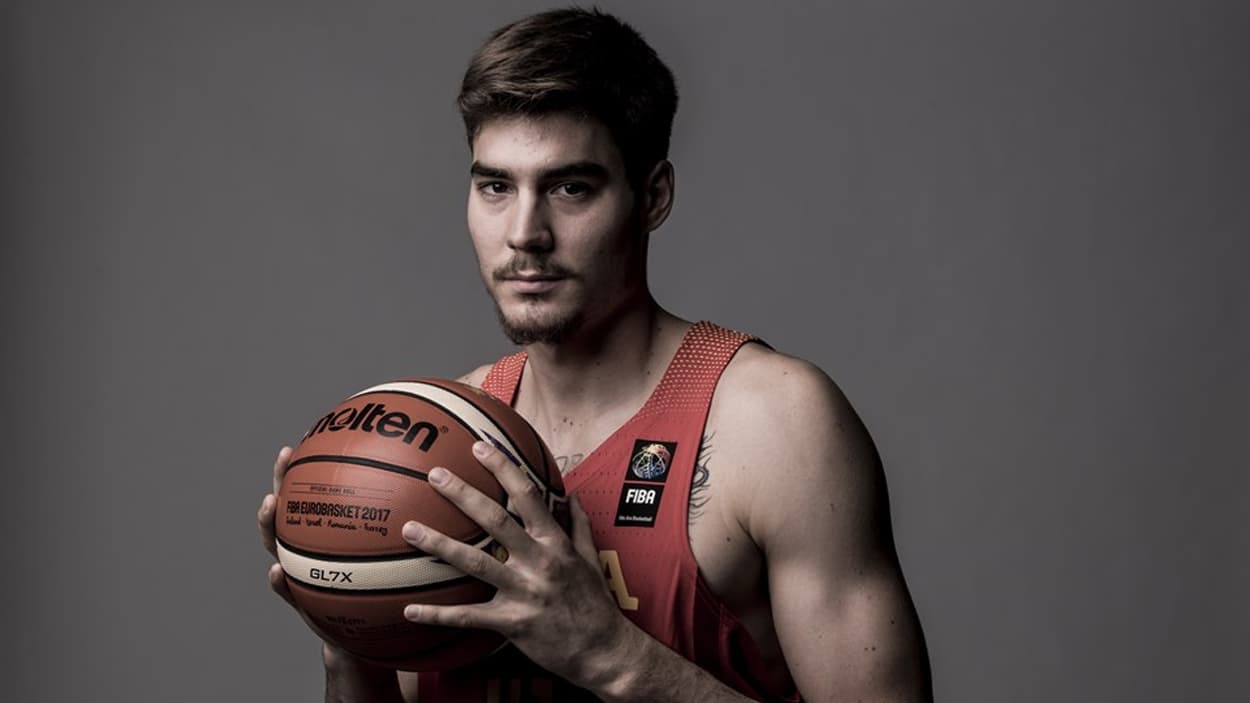 Juancho Hernangomez avec l'Espagne en 2017 Juancho Hernangomez avec l'Espagne en 2017