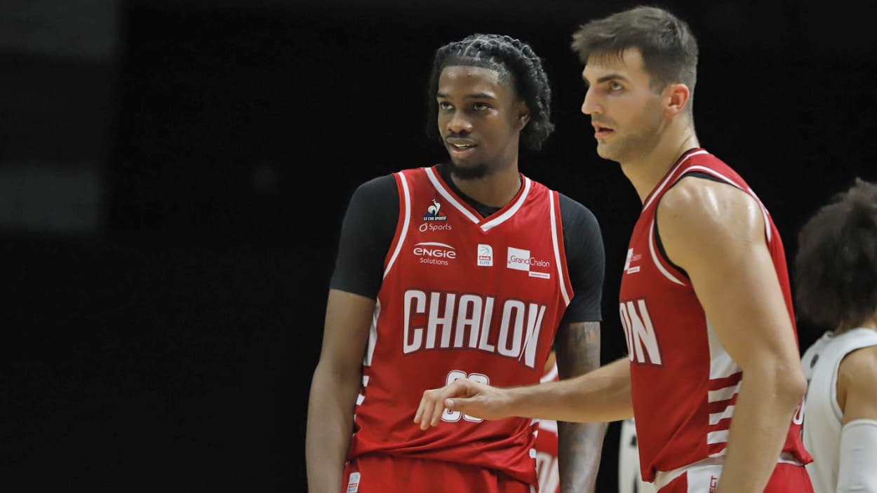 Kenny Baptiste avec son coéquipier Olivier Cortale Kenny Baptiste avec son coéquipier Olivier Cortale