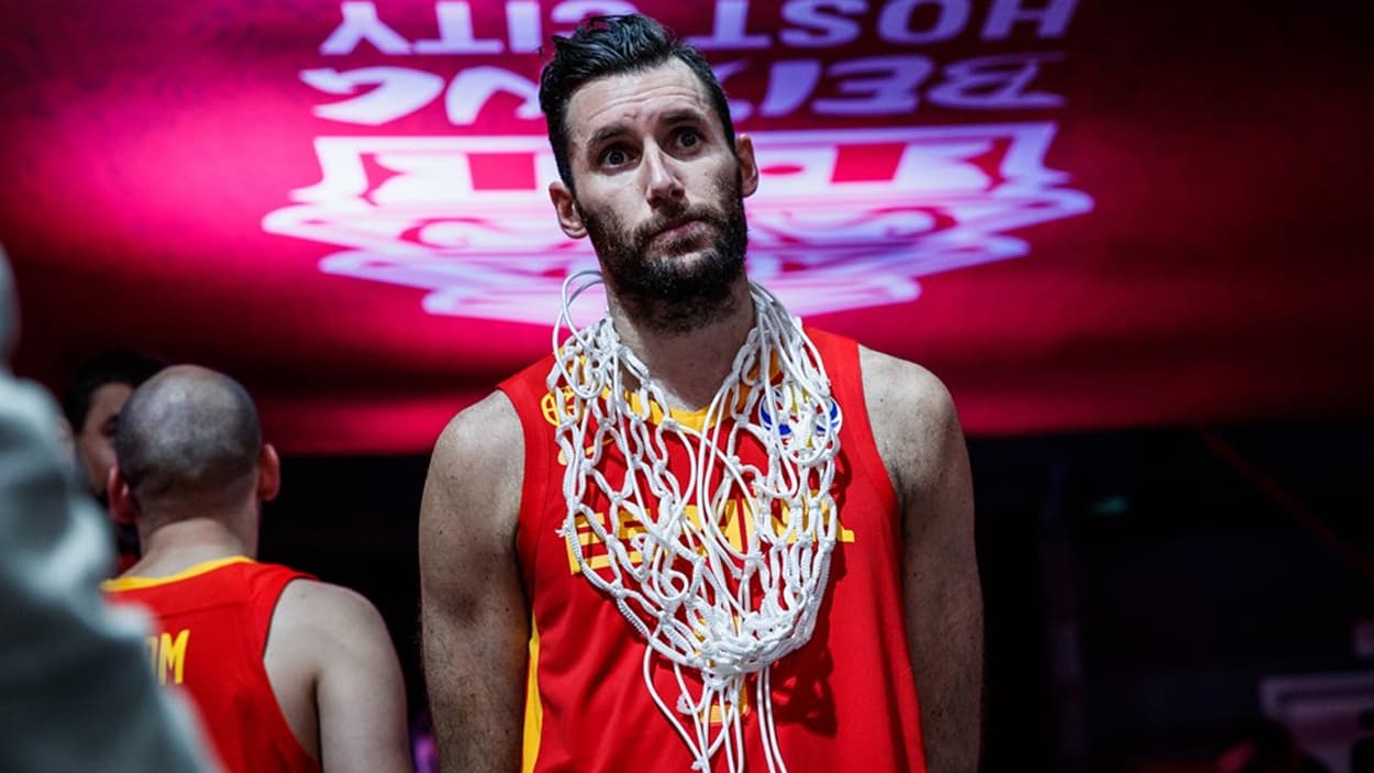 Rudy Fernandez avec l'Espagne en 2019 Rudy Fernandez avec l'Espagne en 2019