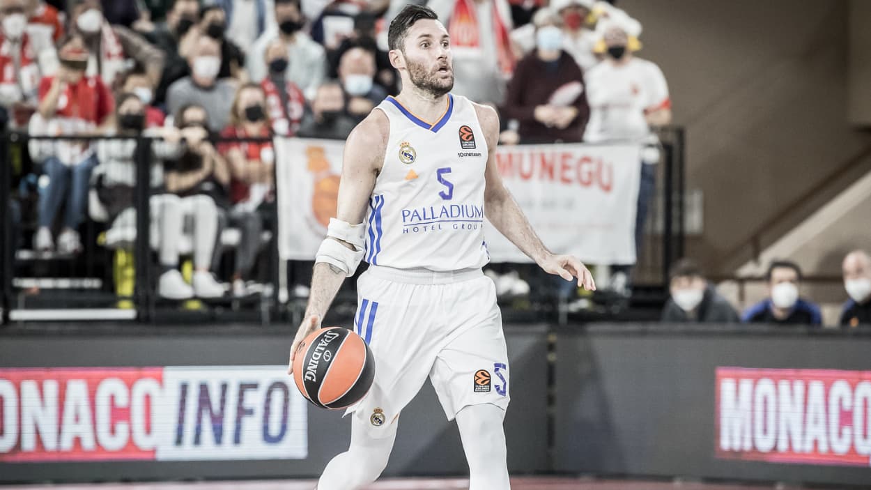 Rudy Fernandez face à Monaco avec le Real Madrid en 2022 Rudy Fernandez face à Monaco avec le Real Madrid en 2022