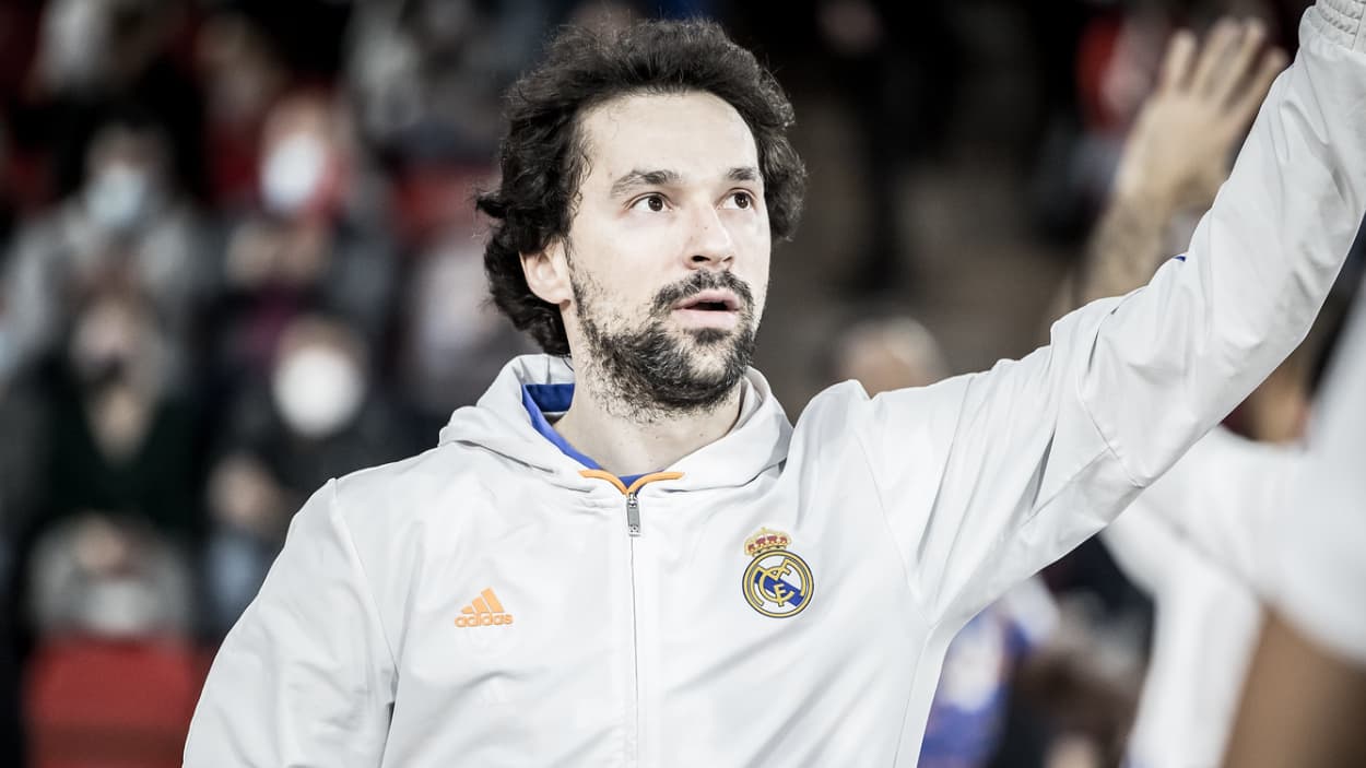 Sergio Llull avec le Real Madrid en 2022 Sergio Llull avec le Real Madrid en 2022