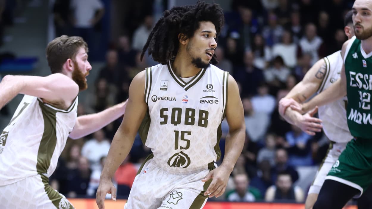 Tyger Campbell (Saint-Quentin) meilleur marqueur (18 points) contre Le Portel Tyger Campbell (Saint-Quentin) meilleur marqueur (18 points) contre Le Portel