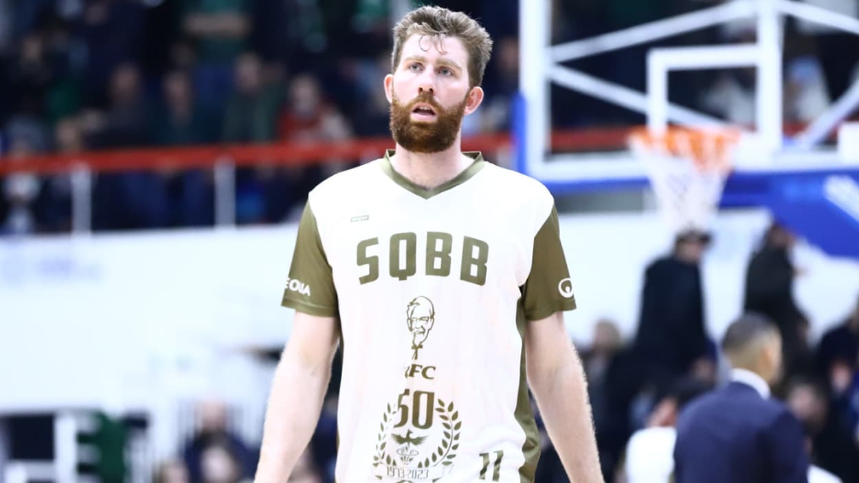 Will Rayman (Saint-Quentin) à l'échauffement contre Le Portel Will Rayman (Saint-Quentin) à l'échauffement contre Le Portel